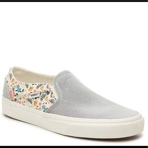 Vans Asher Stripe Floral Slip-On Sneaker